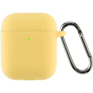 Чохол для навушників Armorstandart Ultrathin Silicone Case With Hook for Apple AirPods 2 Yellow (ARM59696)