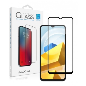 Захисне скло для смартфону ACCLAB Full Glue for Xiaomi Poco M5 Black (1283126545061)