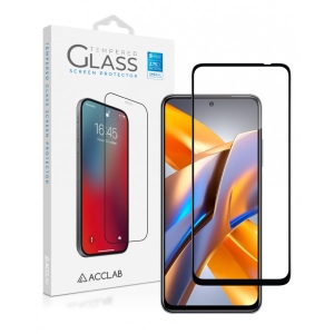 Захисне скло для смартфону ACCLAB Full Glue for Xiaomi Poco M5S Black (1283126545122)