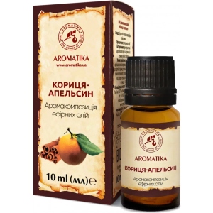 Аромакомпозиція ефірних олій Ароматика Кориця-Апельсин 10 мл (4820177020320)