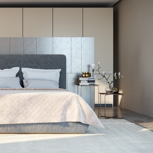 Покривало полуторне ТЕП Velour 150x210 см Пудра/Ромб прямий (4-00515_21706)