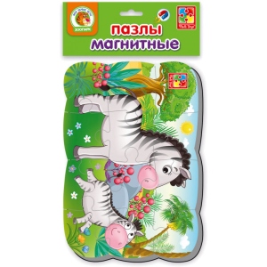 купити Пазли магнітні (до 2 років) Vladi Toys А5 "Зебри" (рус) (VT3205-56)