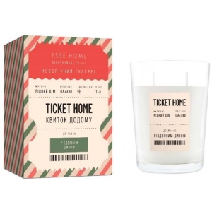 Свічка скло Esse Ticket Home (Білет додому) Різдвяне диво 150 г (02202301)