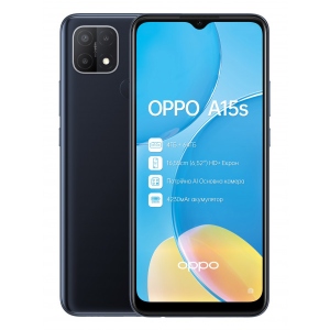 Уцінка - Смартфон OPPO A15s 4/64Gb Black #