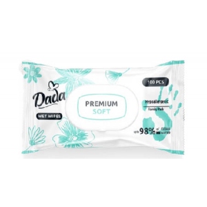 Серветки вологі для дітей Dada Premium Soft 100 шт. (4823071659757)