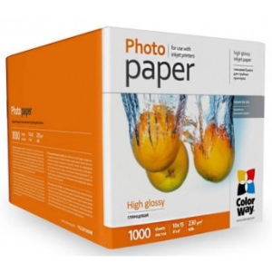 Фотопапір 10х15 Colorway 230g/m2, 10х15 1000 л (PG23010004R)