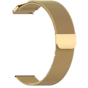 Ремінець для смарт-годинника BeCover Milanese Style for Xiaomi Amazfit Bip (20mm) Lite/Bip S Lite/GTR 42mm/GTS/TicWatch S2/TicWatch E/GTS 3/GTS 2 mini Gold (707738) замовити в Україні