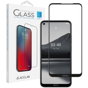 Захисне скло для смартфону ACCLAB Full Glue for Nokia 3.4 Black (1283126511516)