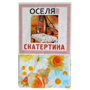 Скатертина овальна Оселя Цветы 137х183 см (71-122-032)