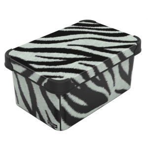 Короб для зберігання Qutu Style Box з/кр. Zebra 5 л