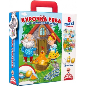 Пазли картонні (до 2 років) Vladi Toys Максі "Курочка Ряба" (рус) (VT2909-12)