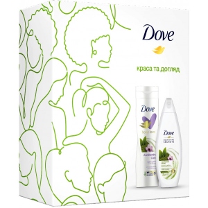 Подарунковий набір для догляду за тілом DOVE Краса та догляд (225+250) мл