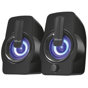 Комп'ютерна акустика звичайна 2.0 Trust Gemi RGB 2.0 Speaker Set Black USB (22948) фірмовий сайт