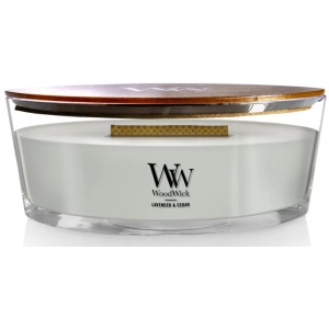 Свічка скло Woodwick Ellipse Lavender & Cedar (Лаванда с Кедром) 453г (1666260E)