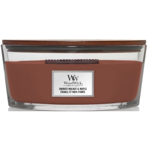 Свічка скло Woodwick Ellipse Smoked Walnut & Maple (Копчений горіх і клен) 453 г (1694644E)