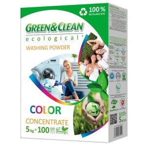 Пральний порошок Green&Clean Professional д/кольор.речей 5 кг., 65 циклів