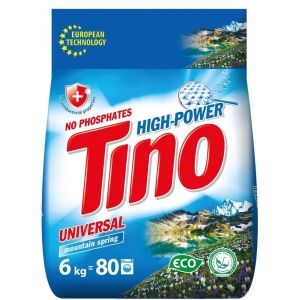Пральний порошок Tino універсальний Mountain spring 6 кг