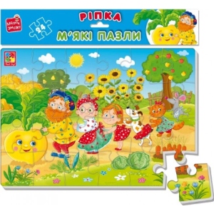Пазли м'які (до 2 років) Vladi Toys "Ріпка" (укр) (VT1102-28)