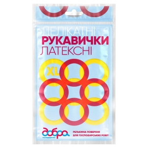 Рукавички латексні Добра господарочка делікатні розмір XL (4820086521994) купити