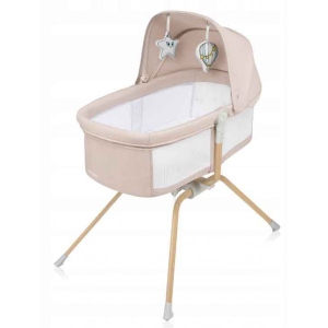 Ліжечко дитяче овальне Lionelo Malin EVO Beige Natural