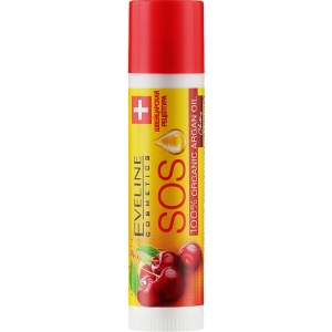 Бальзам для губ EVELINE Argan Oil Sos Вишня 4.2 г (5907609390080)