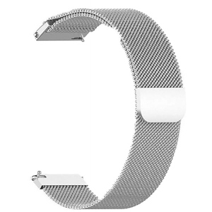 Ремінець для смарт-годинника BeCover Milanese Style for Xiaomi Amazfit Bip (20mm) Lite/Bip S Lite/GTR 42mm/GTS/TicWatch S2/TicWatch E/GTS 3/GTS 2 mini Silver (707739)