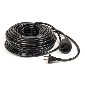 Подовжувач 220В PowerPlant JY-3021/30 (PPEA08M300S1) 1 розетка 30m Black