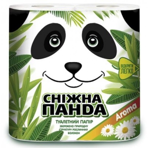 Туалетний папір Сніжна панда Арома 2сл, 4 шт.