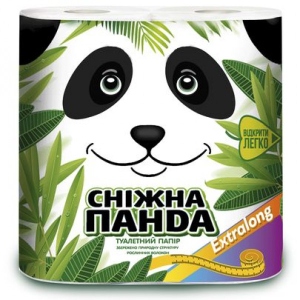 Туалетний папір Сніжна панда Экстра лонг 2сл, 4 шт.