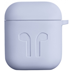 Чохол для навушників 2E for Apple AirPods Pure Color Silicone Imprint 1.5mm Lavender (2E-AIR-PODS-IBSI-1.5-LV) в Україні