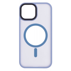 Чохол для смартфону 2E Basic for Apple iPhone 15 Soft Touch MagSafe Cover Light Blue (2E-IPH-15-OCLS-LB)