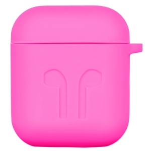 Чохол для навушників 2E Apple AirPods, Pure Color Silicone Imprint 1.5mm, Fuchsia (2E-AIR-PODS-IBSI-1.5-FK) купити