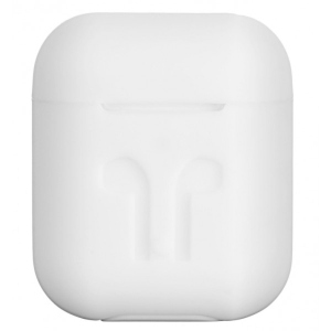 купити Чохол для навушників 2E for Apple AirPods Pure Color Silicone Imprint 3.0mm White (2E-AIR-PODS-IBPCSI-3-WT)