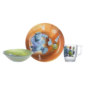 Набір дитячий 3 пр. Luminarc Disney Monsters (P9261)