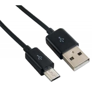 Кабель синхронізації даних REAL-EL Premium Rainbow USB-microUSB 1 m Black (4743304104727)