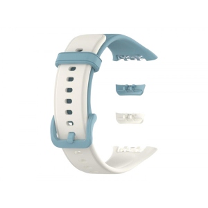 Ремінець для фітнес-браслету BeCover for Oppo Band 2 Blue-White (709475)