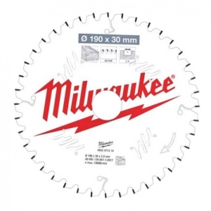 Диск шлифовальный по дереву Milwaukee 190х30х2,4 мм (4932471314)