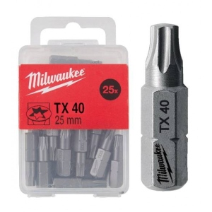 Біта для викрутки Milwaukee TX40 25 мм 25 шт. (4932399600)