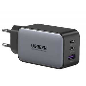 Мережевий зарядний пристрій UGREEN CD224 USB-A+2*USB-C 65W  GaN Tech Fast  Black (10335)