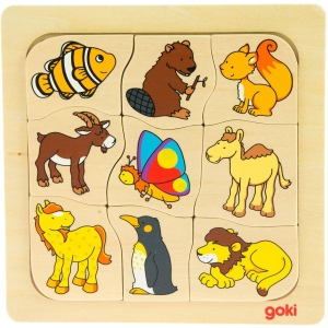 Пазли дерев'яні (3-4 роки) goki Де я живу (56725)