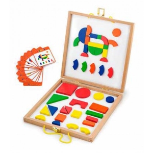 Набір магнітних фігурок Viga Toys Форми і кольори (59687)