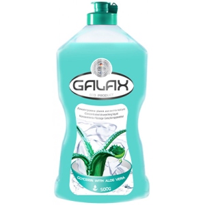 Засіб для ручного миття посуду GALAX Гліцерин з алое вера, концентрат 500 г