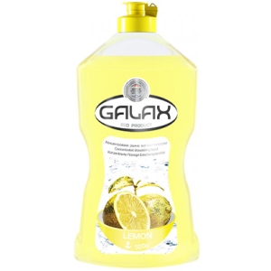 Засіб для ручного миття посуду GALAX Лимон концентрат 500 г