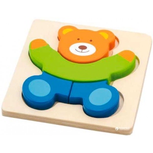 Пазли дерев'яні (до 2 років) Viga Toys Медведь Мини (50169)