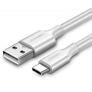 Кабель синхронізації даних UGREEN US287 USB 2.0 to USB Type-C 0.5m White (60120)