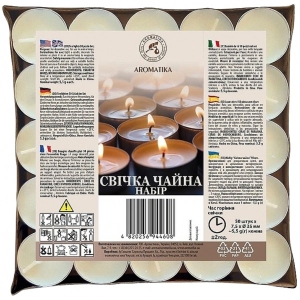 Набір свічок Ароматика Свічка чайна 50 шт (4820256944608)