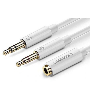 Кабель 3.5 мм -3.5 мм UGREEN AUX 3.5мм TRRS - TRSx2 M/M AV140 (20897)