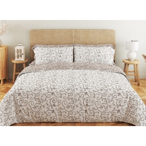 Комплект постільної білизни ТЕП Soft dreams Beige and White (2-03859_25167)