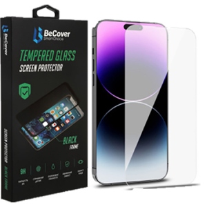 Захисне скло для смартфону BeCover for Apple iPhone 14 Pro Max Crystal Clear Glass 3D (708087)