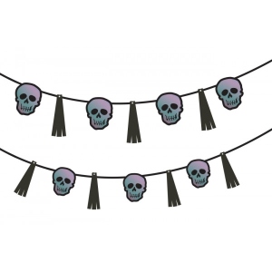 Декор Halloween YES! Fun Череп з китицею 13 шт. 3 м (801181)